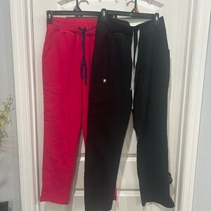 Figs scrub hot pink size small and medium Black Jogger Pants